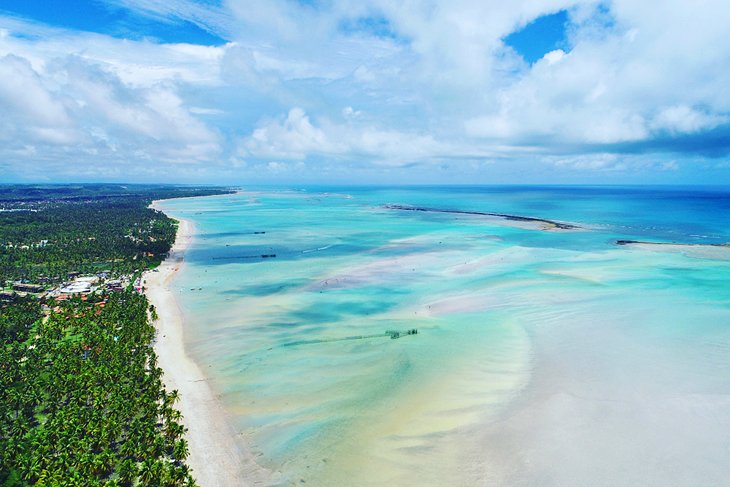 Aerial view of Maragogi