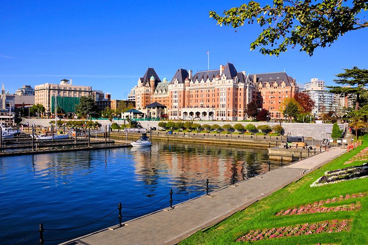 The beautiful harbor in Victoria, B.C.