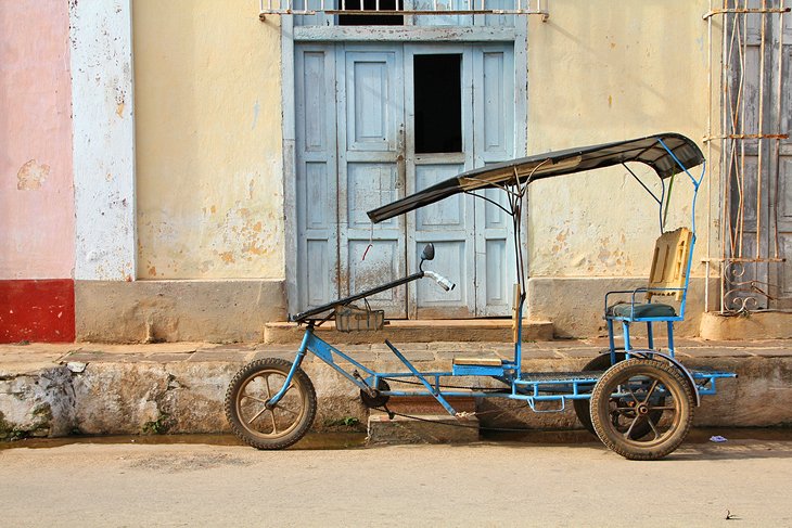 Traditional Cuban rickshaw in Remedios