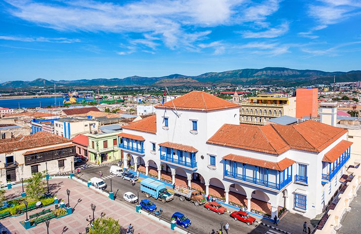 View of Céspedes Park in Santiago de Cuba