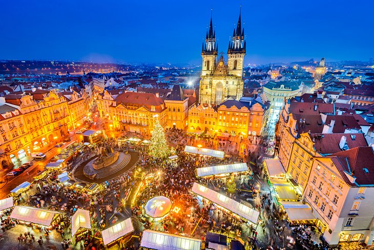 The Christmas market in Prague