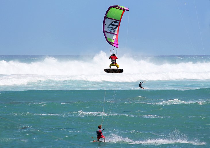 Kitesurfers on Kite Beach, Cabarete