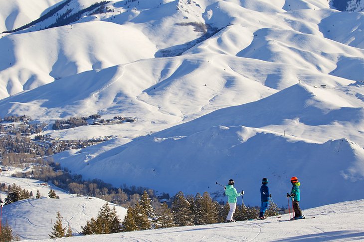 Skiers at Sun Valley