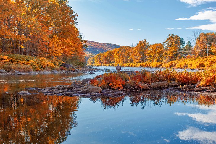 Deerfield River in the fall