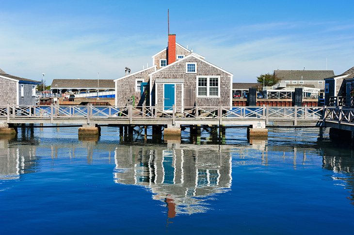 Nantucket harbor on a calm morning