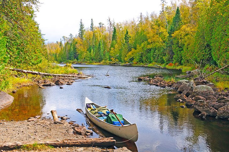 Canoe on the Boundary Waters