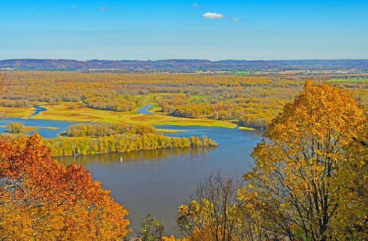 Mississippi River from Great River Bluffs State Park