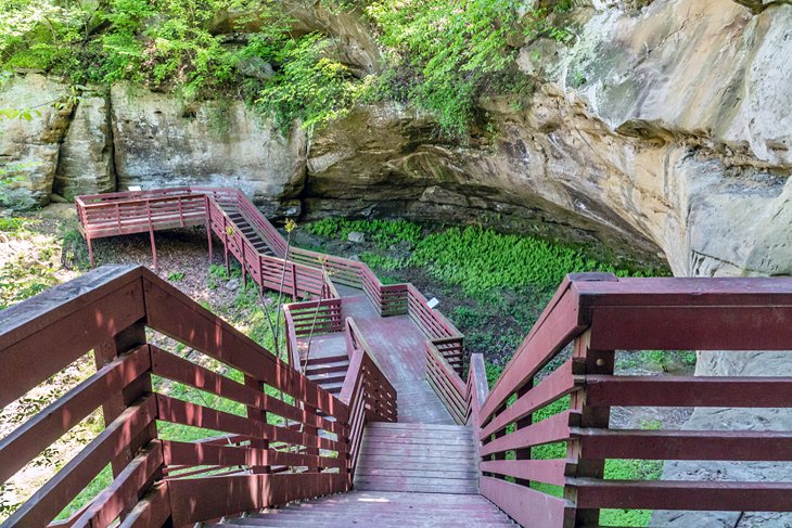 Stairs at Indian Cave State Park