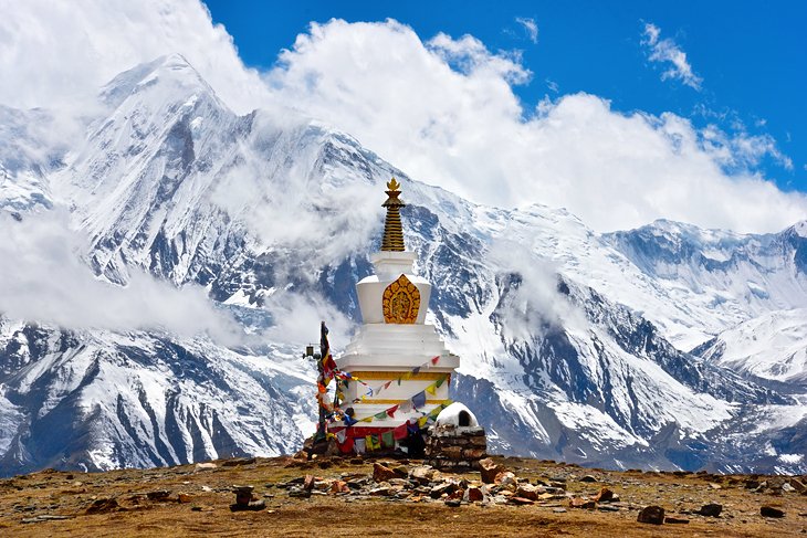 Stupa dans la région des Annapurnas