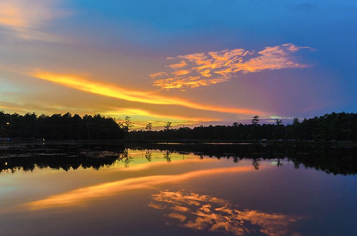 Sunset at Egg Harbor City Lake