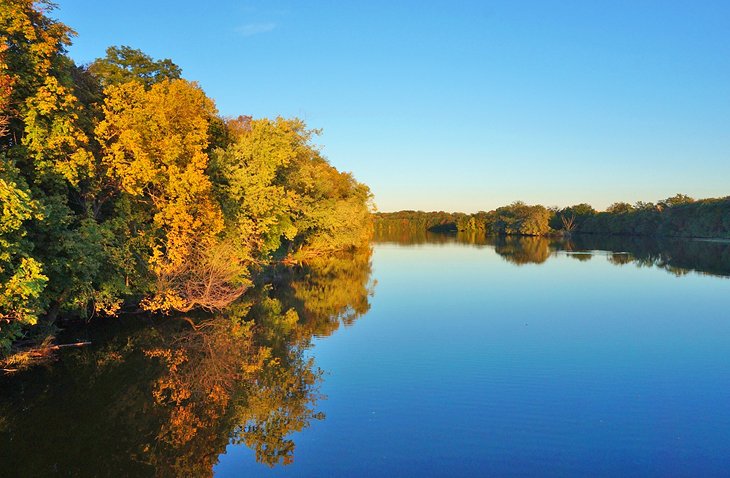 Lake Carnegie in the fall