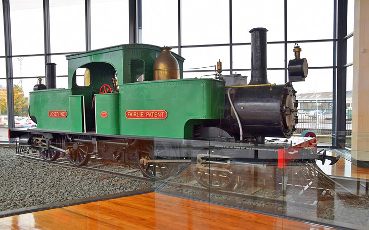 Steam engine exhibit at the Toitu Otago Settlers Museum
