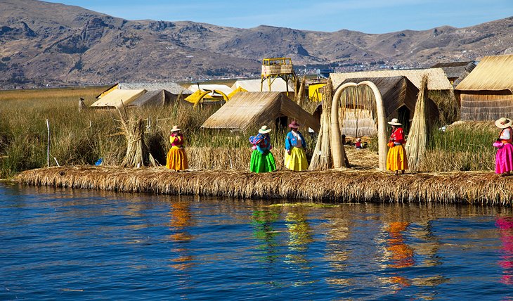 Floating Islands in Lake Titicaca