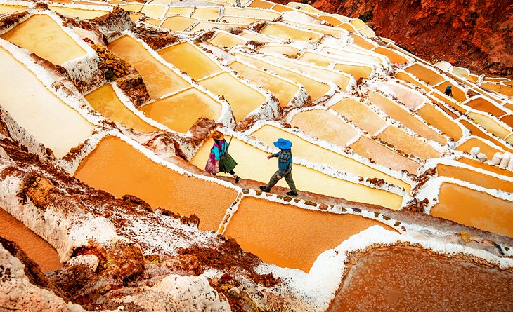 Salt ponds in the Sacred Valley