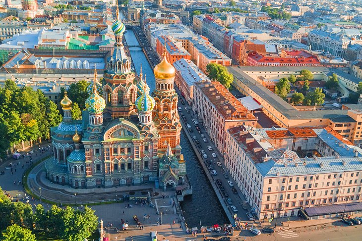 Aerial view of St. Petersburg