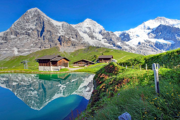 View of the Jungfrau, Eiger, and Mönch from Kleine Scheidegg