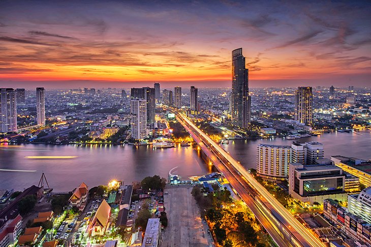 Sunset over Bangkok