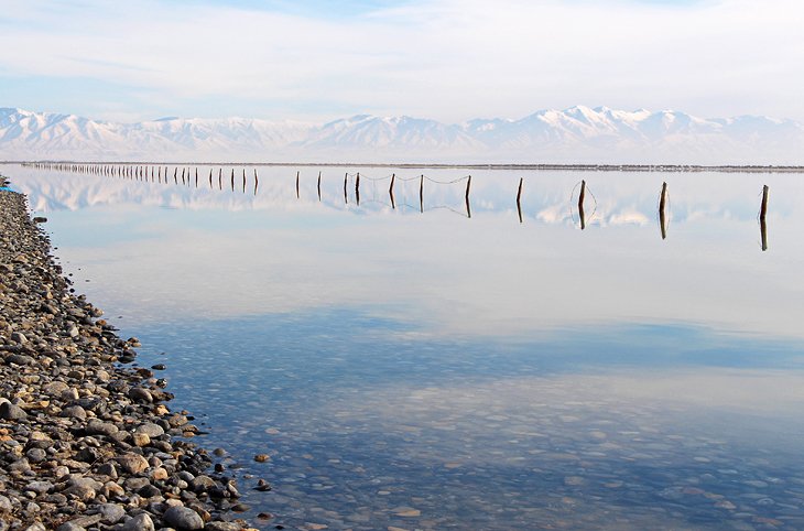 Beside Interstate 80 near Bonneville Salt Flats