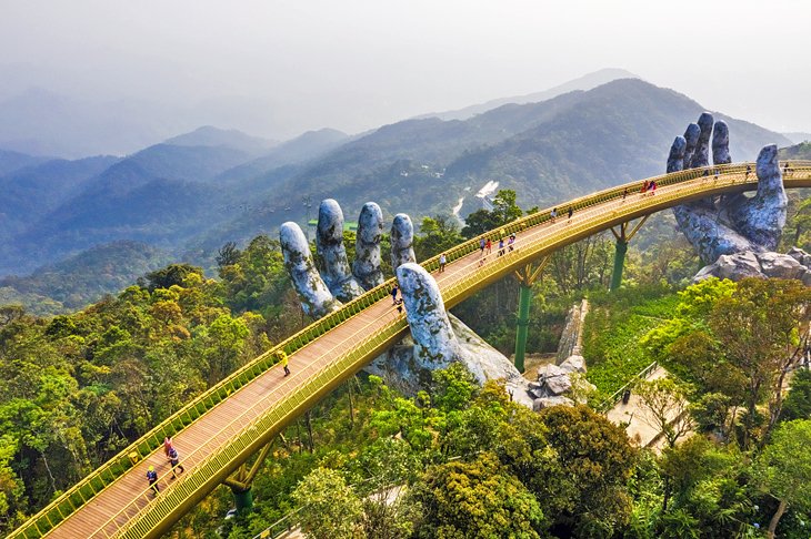 The Gоlden Bridge in Dаnаng The Gоlden Bridge in Dаnаng