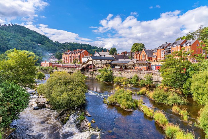 The riverside town of Llangollen