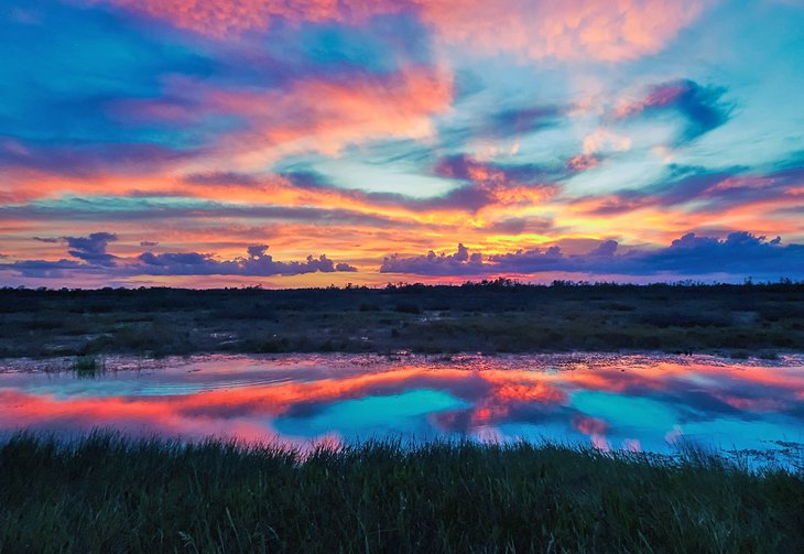Sunset colors over the Alabama bayou