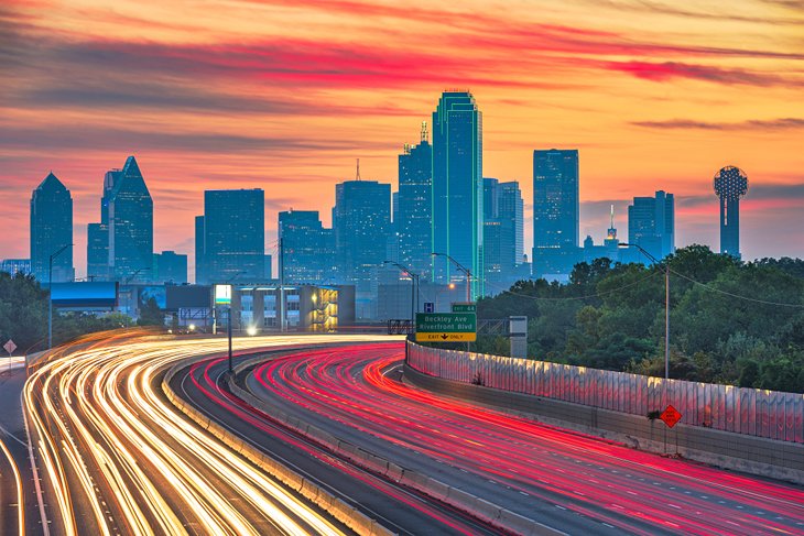 Birmingham skyline at dusk