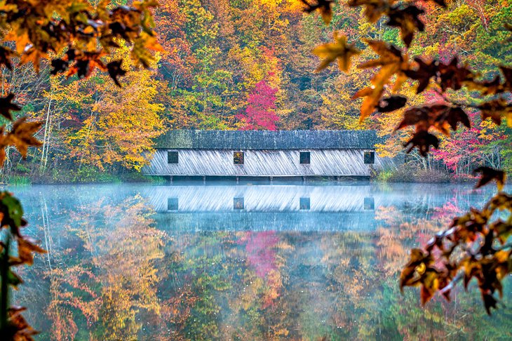 Covered bridge near Huntsville, Alabama