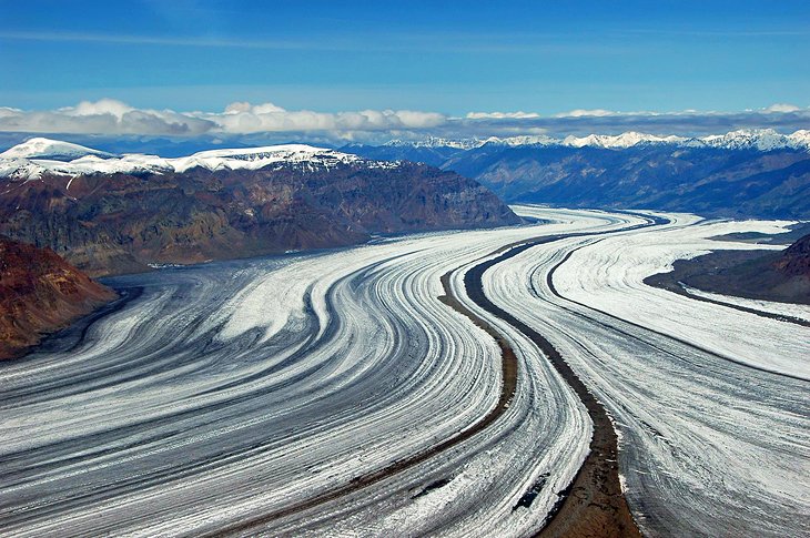 Malaspina Glacier in Wrangell-St. Elias National Park