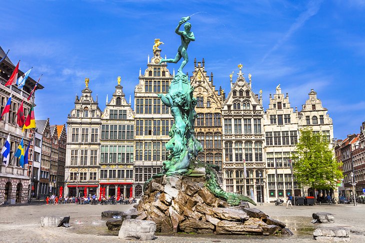 Grand Place (Grote Markt) in Antwerp, Belgium