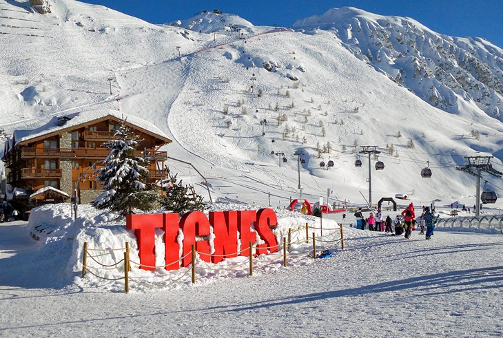 Tignes ski resort in France