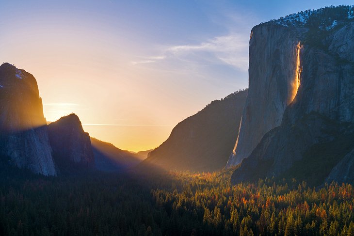 Yosemite Firefall in February