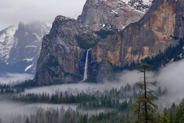Bridalveil Fall after a winter storm