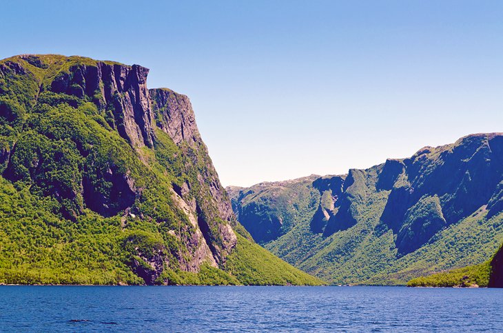 Western Brook Pond Fjord in Gros Morne National Park