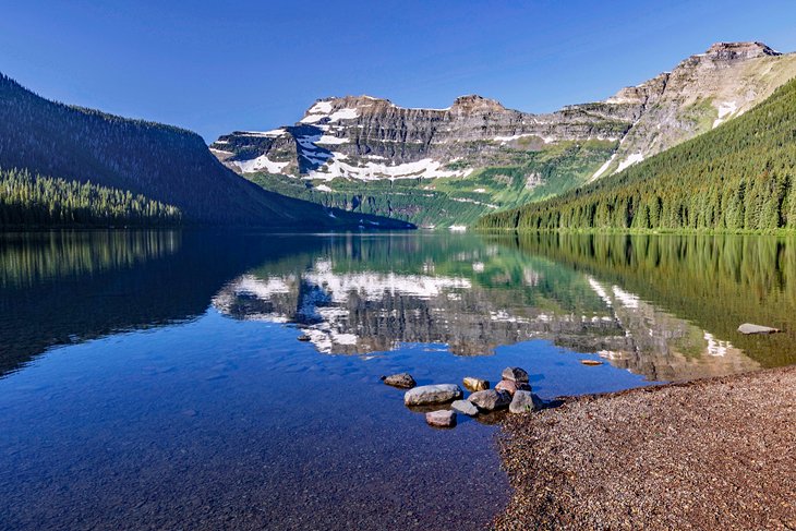 Cameron Lake in Waterton Lakes National Park