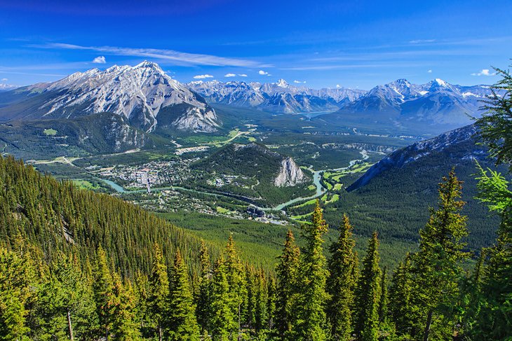 View over Banff