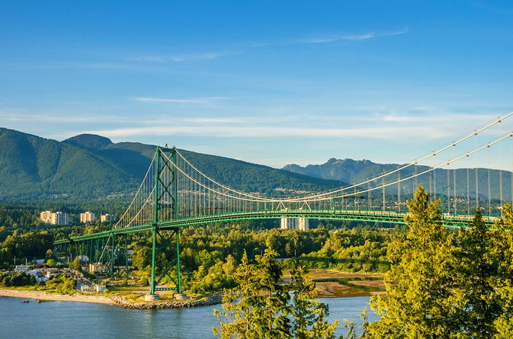 Lions Gate Bridge en route to Whistler from downtown Vancouver