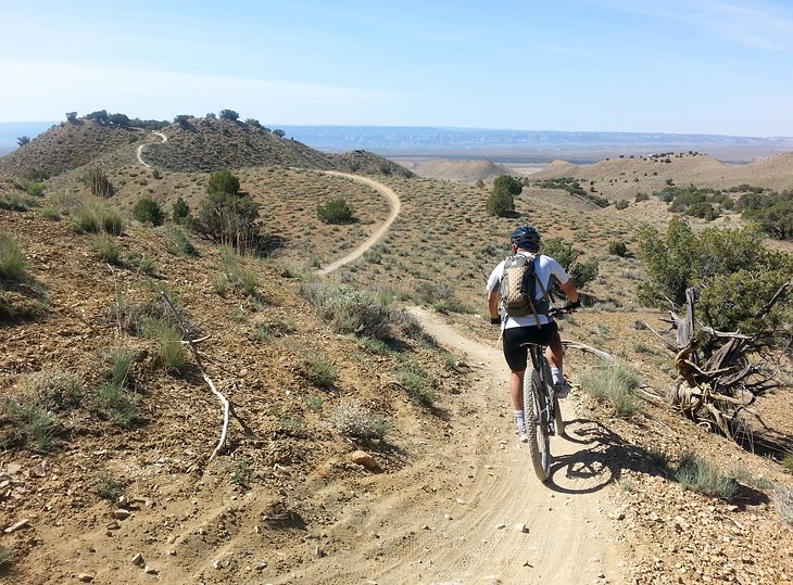 Mountain biking trails in Fruita