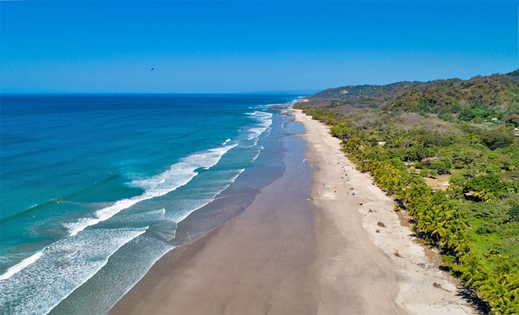 Vue aérienne de Playa Santa Teresa