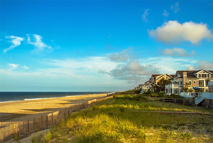 Beach homes along Bethany Beach