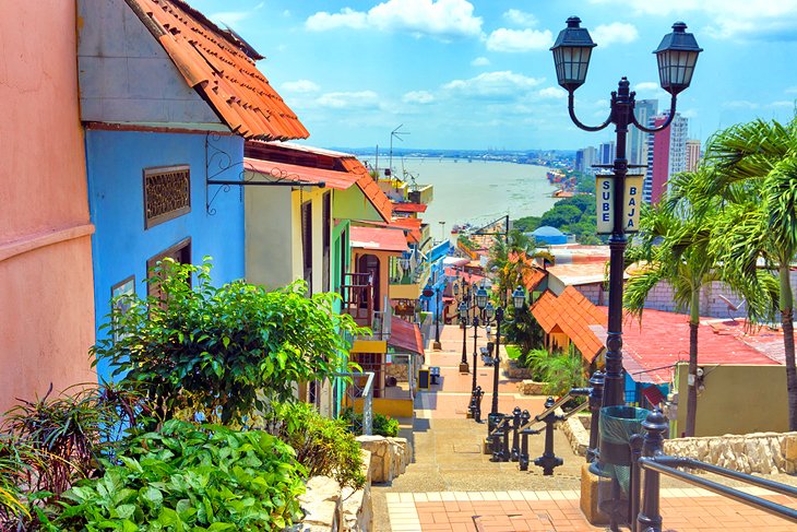 Le quartier coloré de Las Penas à Guayaquil