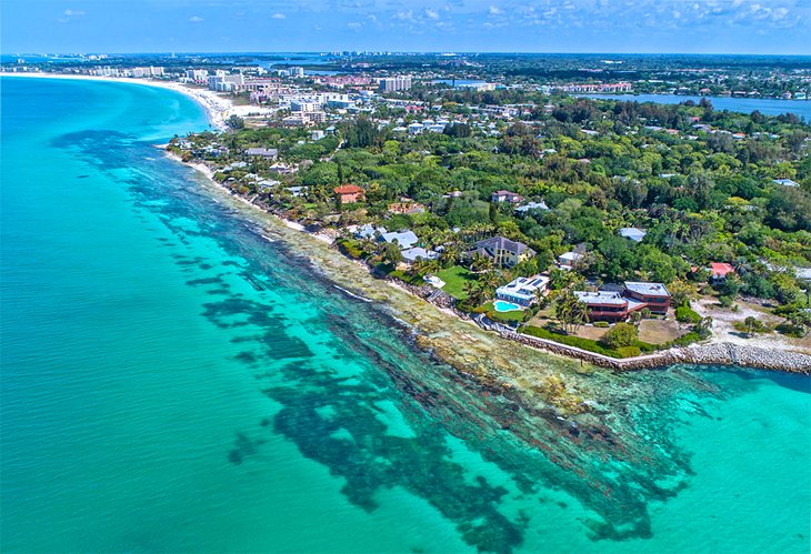 Aerial view of Siesta Key