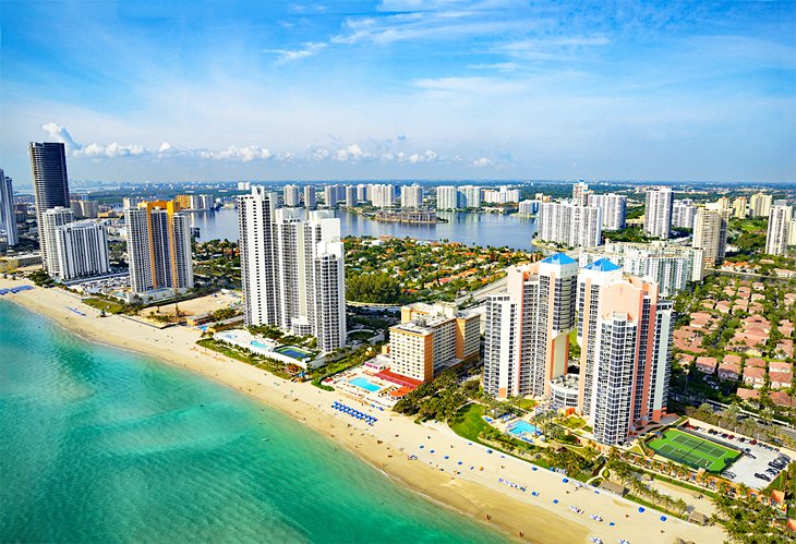 Aerial view of Miami