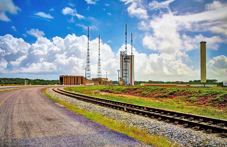 Launch pads at the Guiana Space Centre