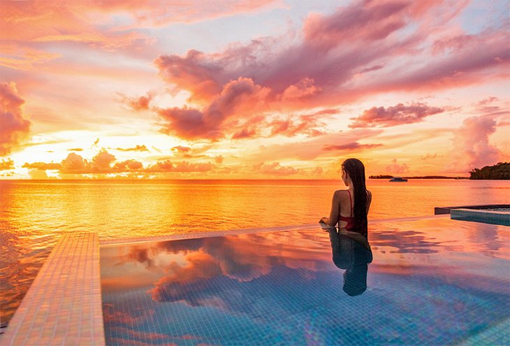 Sunset in Bora Bora