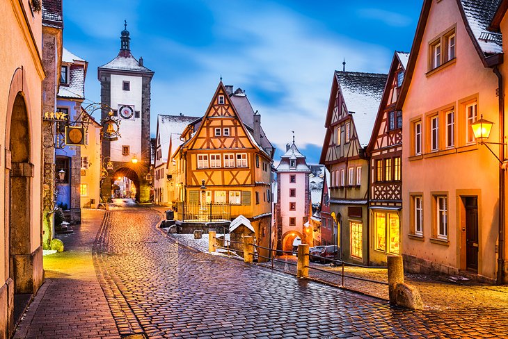 Rothenburg ob der Tauber at night