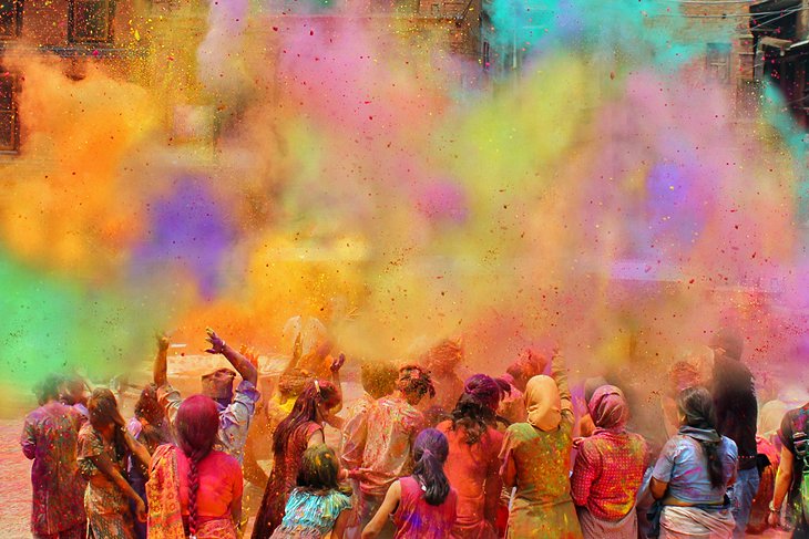 The colorful Holi Festival