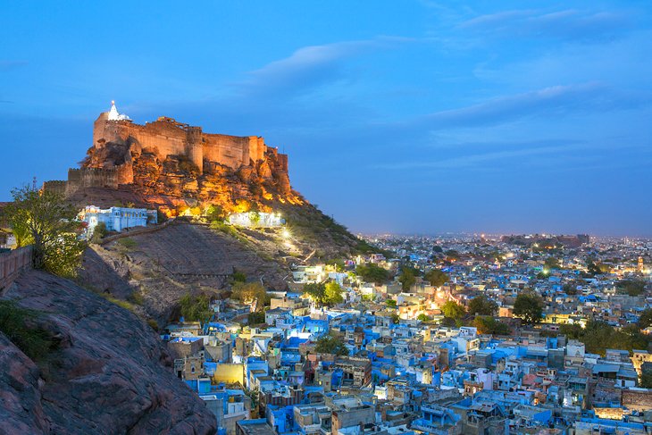 Mehrangarh Fort at night