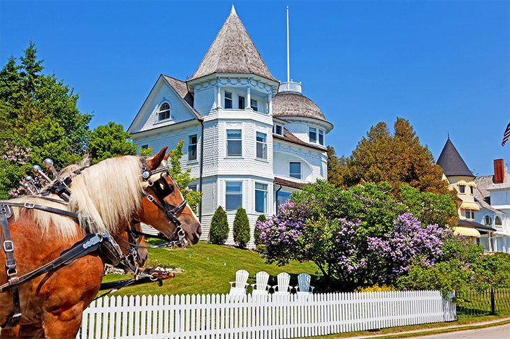 The Wedding Cake Cottage on Mackinac Island