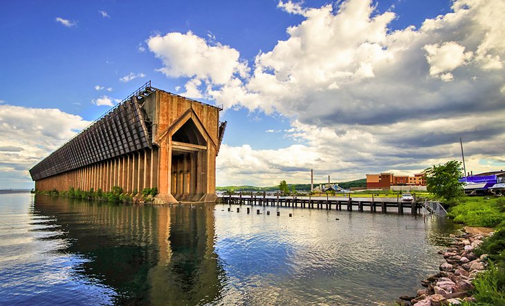 Iron ore dock in Marquette, Michigan