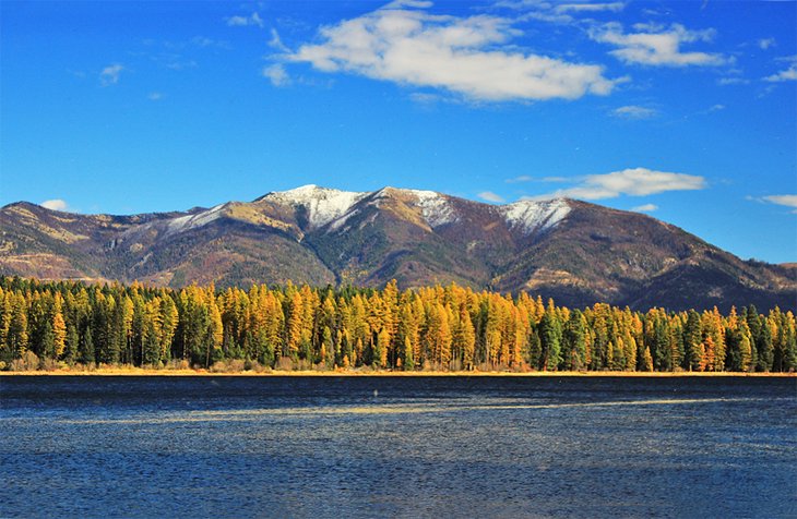 Seeley Lake in the fall